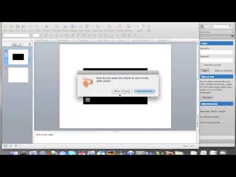 does powerpoint for mac have sound when downloaded to youtube
